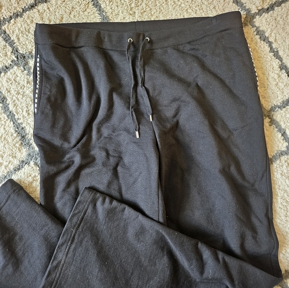 Lauren Ralph Lauren wide leg 100% cotton lounge pant jogger - Picture 2 of 8